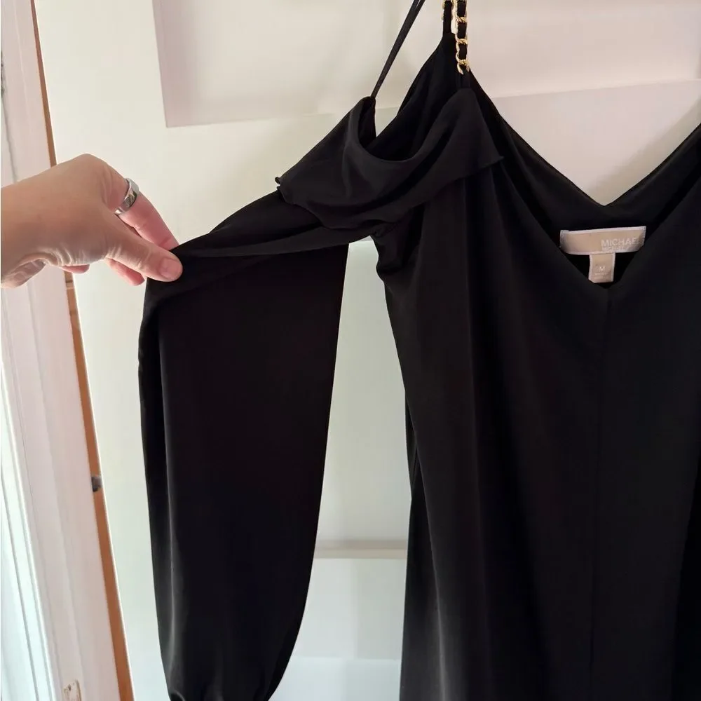 Elegant Black Off-Shoulder Dress